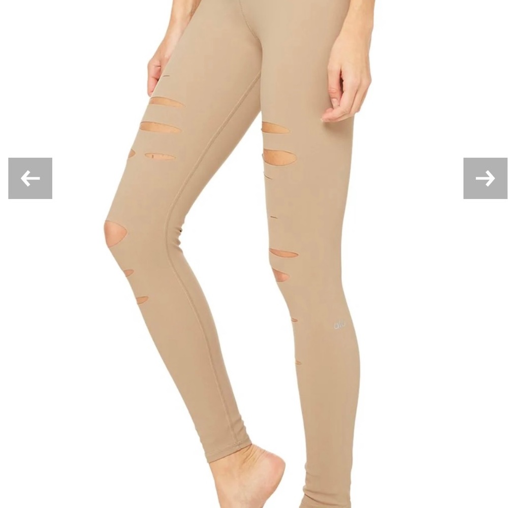 Alo Yoga high-waist ripped warrior legging